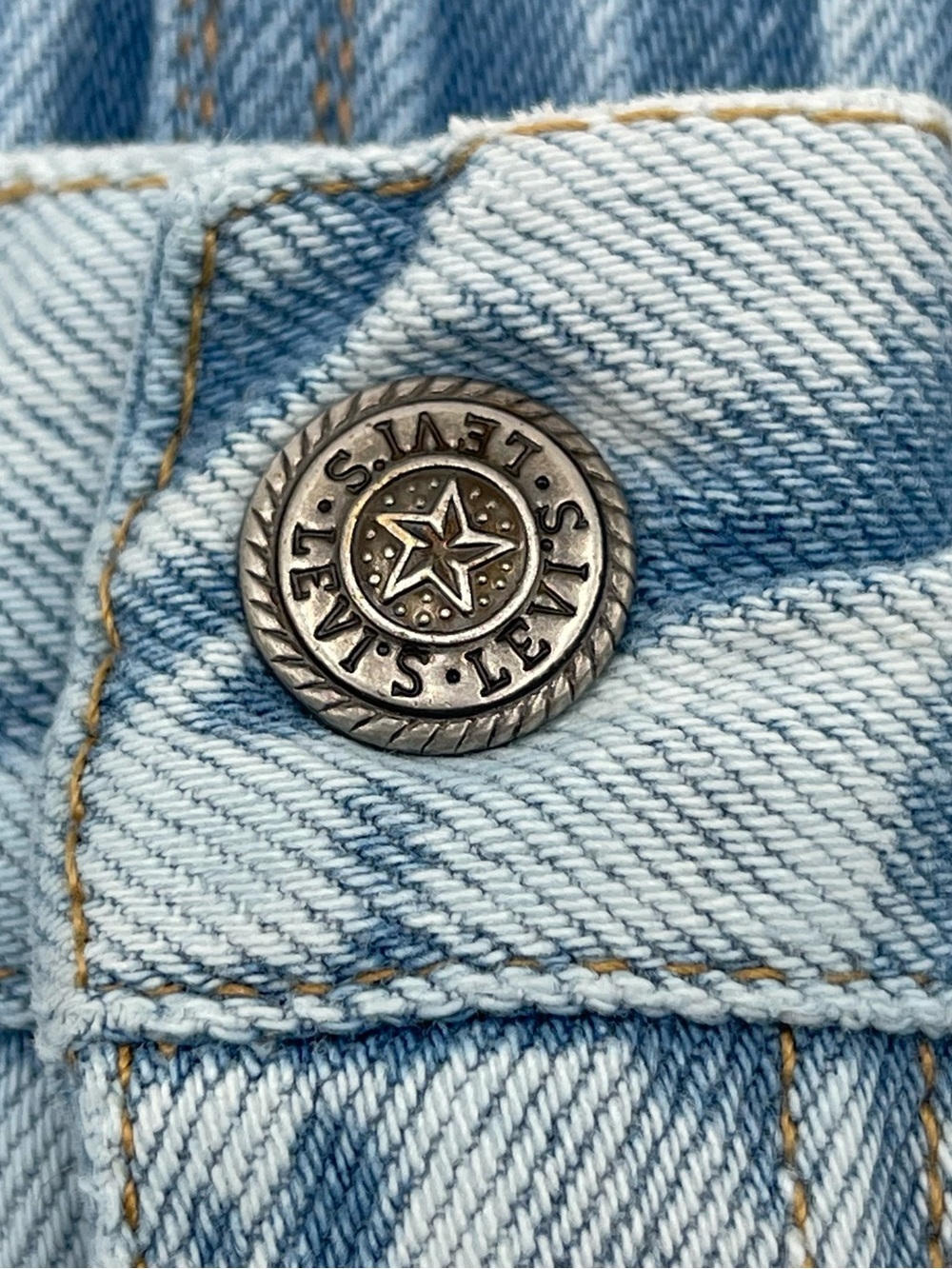 Vintage 80s 90s Little Levis Denim Jeans Kids Toddler Size 3T Cargo Checkered - Picture 3 of 12
